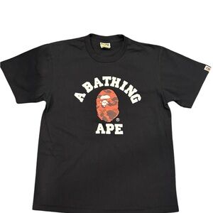 BAPE Color Camo College T-Shirt 'Red / Black'